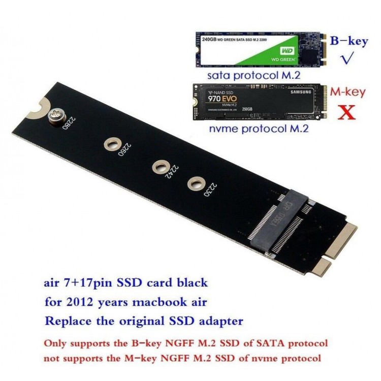 M2 ngff macbook 7+17 çevirici ngff 2012 macbook ssd çevirici M2 ngff macbook 7+17 çevirici ngff 2012 macbook ssd çevirici