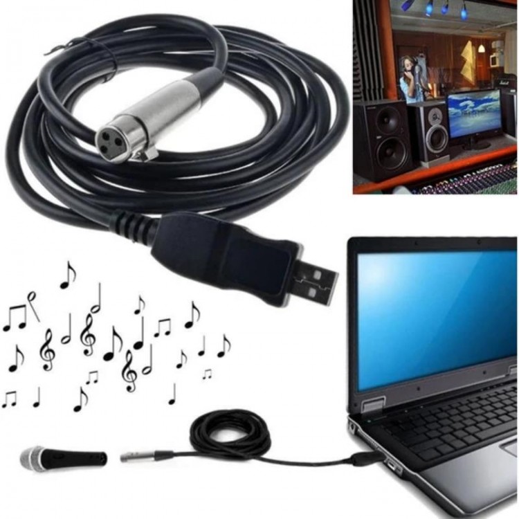 Usb xlr çevirici mikrofon usb çevirici kablo Usb xlr çevirici mikrofon usb çevirici kablo
