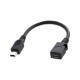 Micro usb dişi to mini usb erkek çevirici kablo 10 cm Micro usb dişi to mini usb erkek çevirici kablo 10 cm