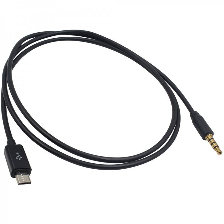 Micro usb stereo kablo micro usb aux kablo 50 cm ses kartı kablosu