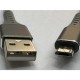 mikro usb kablo 25 cm micro usb kablo kısa örgülü kablo