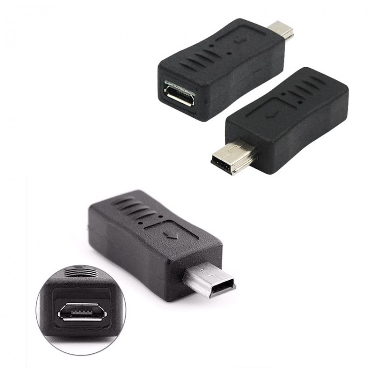 mini usb erkek mikro usb dişi - mikro usb erkek mini usb dişi çevirici 2 li set