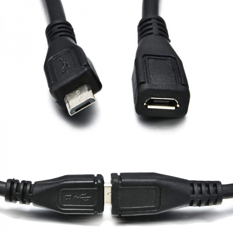 Mikro USB Erkek - Dişi Uzatma Kablosu Şarj va data kablosu 1.5m Mikro USB Erkek - Dişi Uzatma Kablosu Şarj va data kablosu 1.5m