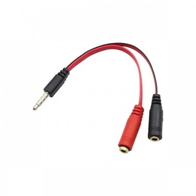 Mikrofon kulaklık birleştirici kulaklık mikrofon birleştirici 3.5 mm erkek kulaklık mikrofon ayırıcı