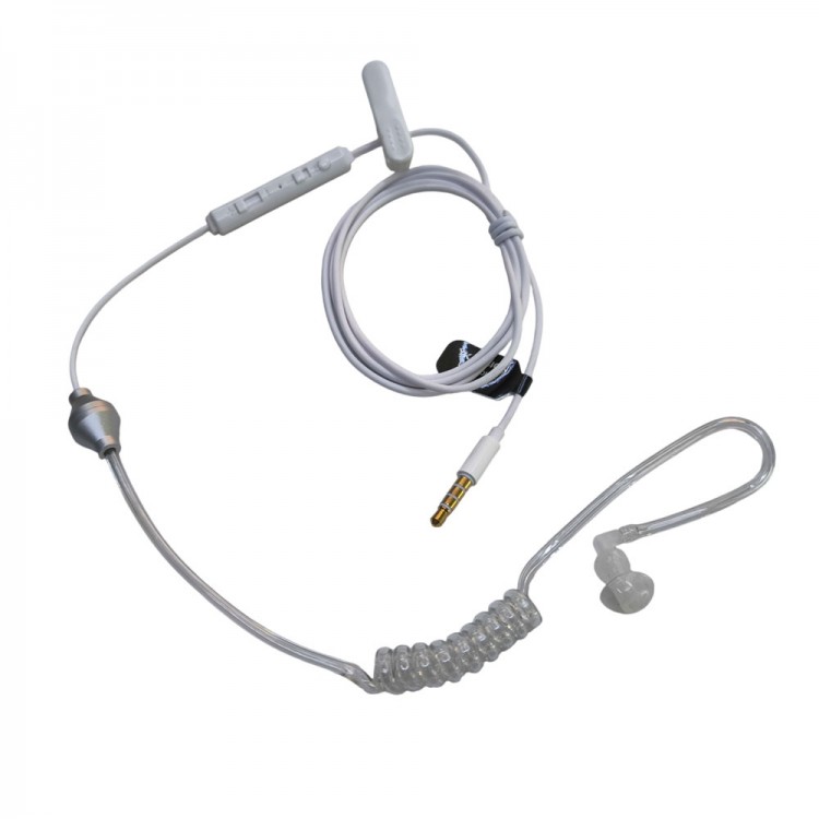mikrofonlu 3.5mm 4 boğum sipiral mono koruma kulaklığı