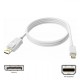 Mini displayport to displayport kablo 1.8 metre beyaz Mini displayport to displayport kablo 1.8 metre beyaz
