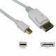 Mini displayport to displayport kablo 1.8 metre beyaz Mini displayport to displayport kablo 1.8 metre beyaz