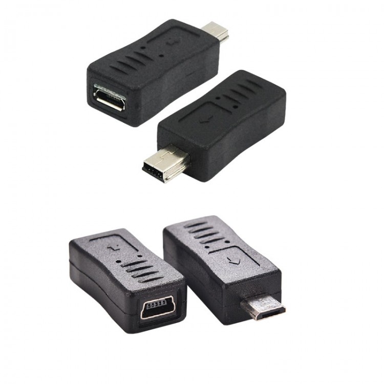 mini usb erkek mikro usb dişi - mikro usb erkek mini usb dişi çevirici 2 li set