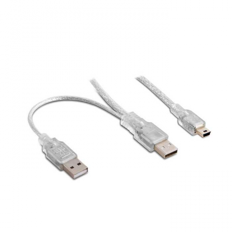 Mini usb harddisk kablosu 5 pin usb Y hdd kablosu 80 cm mini usb 2.5 harddisk kablosu