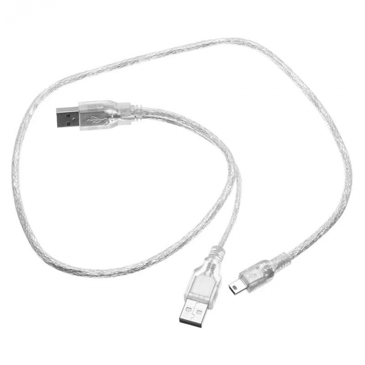 Mini usb harddisk kablosu 5 pin usb Y hdd kablosu 80 cm mini usb 2.5 harddisk kablosu
