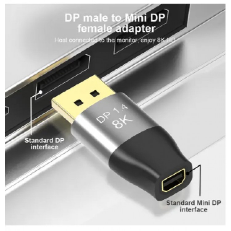 Minidisplayport displayport çevirici 8k dp 1.4 versiyon dişi minidisplayport erkek displayport çevirici Minidisplayport displayport çevirici 8k dp 1.4 versiyon dişi minidisplayport erkek displayport çevirici
