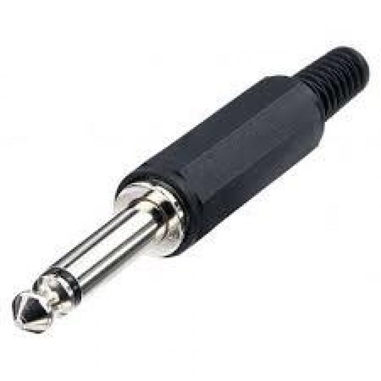 6.3mm Mono lehim tipi gitar jack 6.3 mm mono jack mono enstrüman jack 6.3 mm