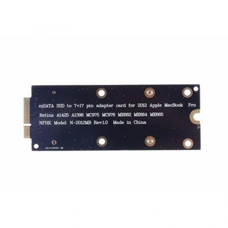 Msata 7+17 pin macbook sd çevirici mini sata 2012 macbook ssd çevirici msata 24 pin ssd çevirici