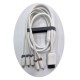 nintendo wii uyumlu component video ve ses kablosu 2m