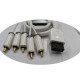 nintendo wii uyumlu component video ve ses kablosu 2m