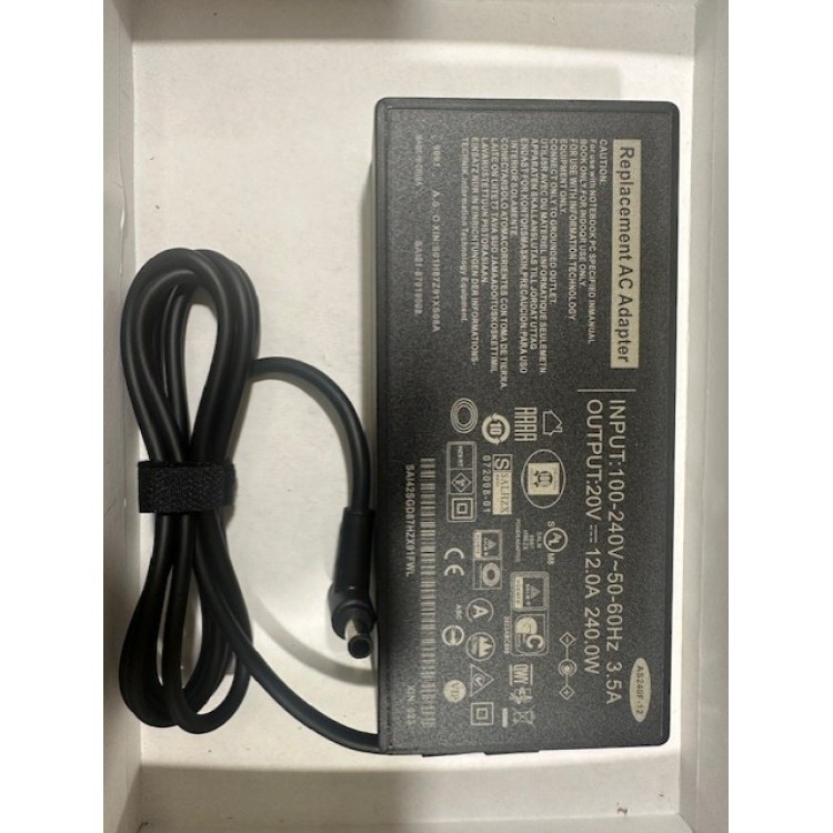 notebook adaptörü 20 volt 12 amper adaptör 240 watt 6.0 mm 3.7 mm notebook adaptör