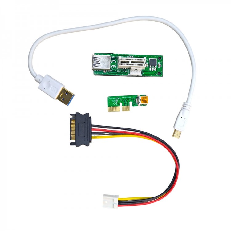 PCI-E X1 Genişletici PCI Express USB 3.0 Adaptör Yükseltici uzatıcı PCI-E X1 Genişletici PCI Express USB 3.0 Adaptör Yükseltici uzatıcı