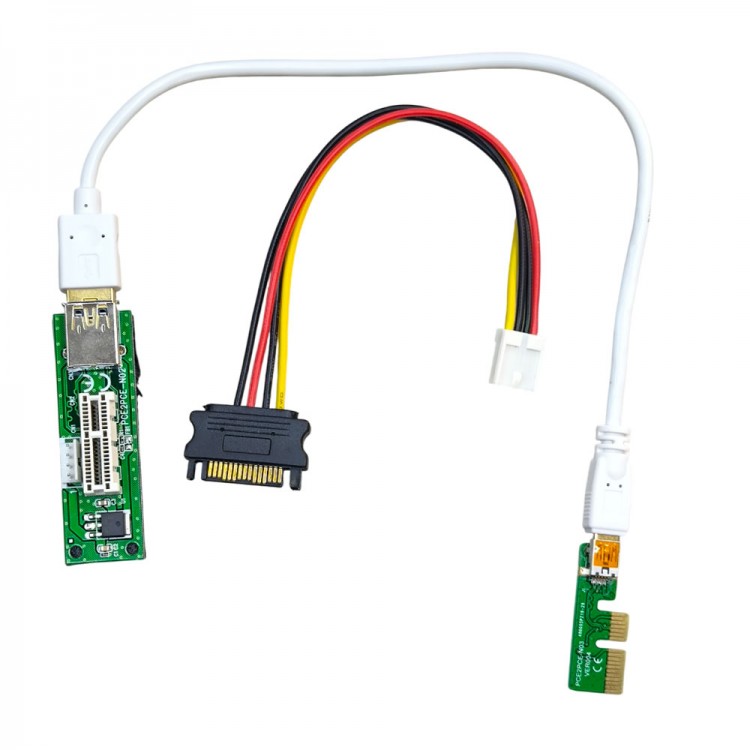 PCI-E X1 Genişletici PCI Express USB 3.0 Adaptör Yükseltici uzatıcı PCI-E X1 Genişletici PCI Express USB 3.0 Adaptör Yükseltici uzatıcı