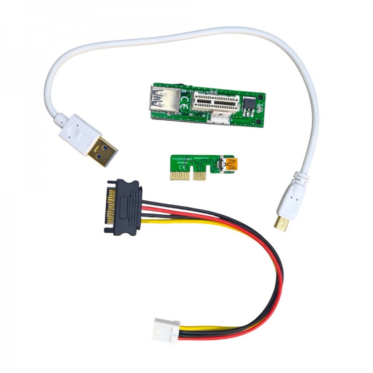PCI-E X1 Genişletici PCI Express USB 3.0 Adaptör Yükseltici uzatıcı PCI-E X1 Genişletici PCI Express USB 3.0 Adaptör Yükseltici uzatıcı
