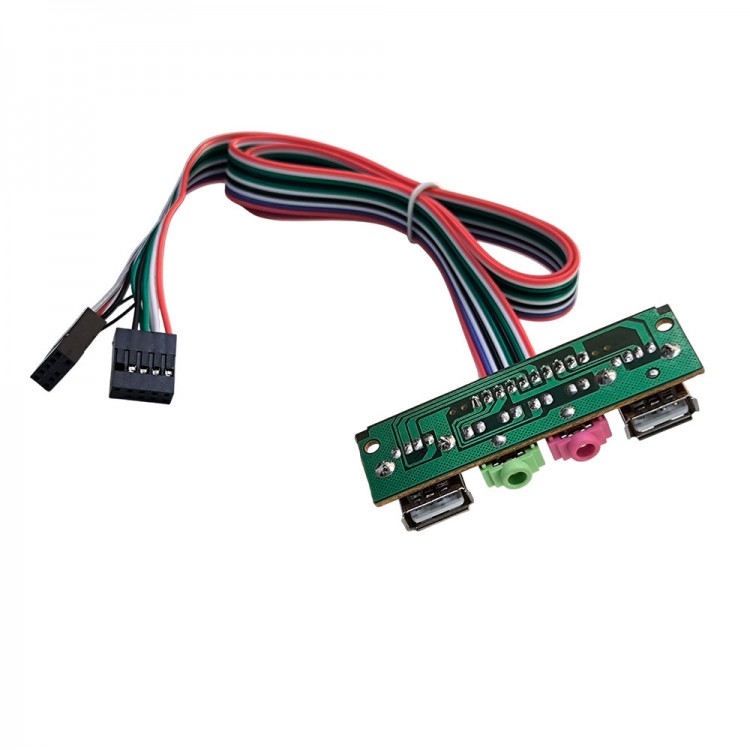 Bilgisayar kasası Ön Panel için Usb 2.0 Kulaklık Mikrofon uzatıcı Kablo 65cm Bilgisayar kasası Ön Panel için Usb 2.0 Kulaklık Mikrofon uzatıcı Kablo 65cm