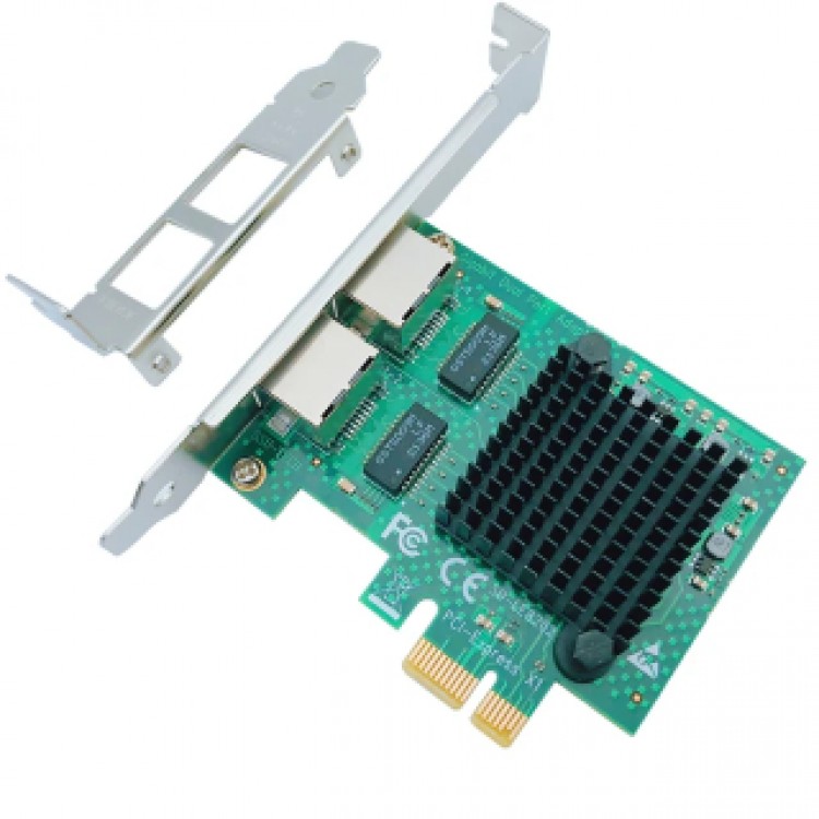 Pci 1x 2 port gigabit ethernet kartı dual gigabit 1x ethernet kartı pci-1x gigabit 2 port ethernet kartı