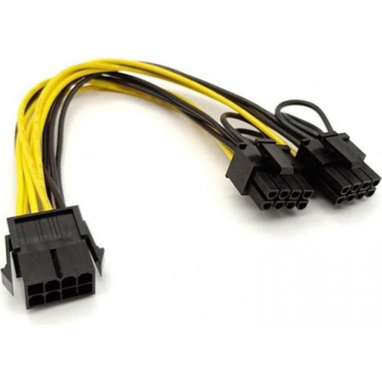 PCI E 8 pin 6+2 dual ekran kartı power kablo