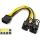 PCI E 8 pin 6+2 dual ekran kartı power kablo PCI E 8 pin 6+2 dual ekran kartı power kablo