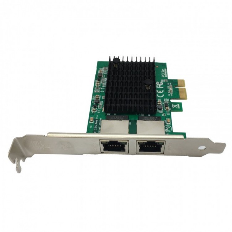 Pci express 2 port ethernet kartı 2.5g dual gigabit ethernet kartı