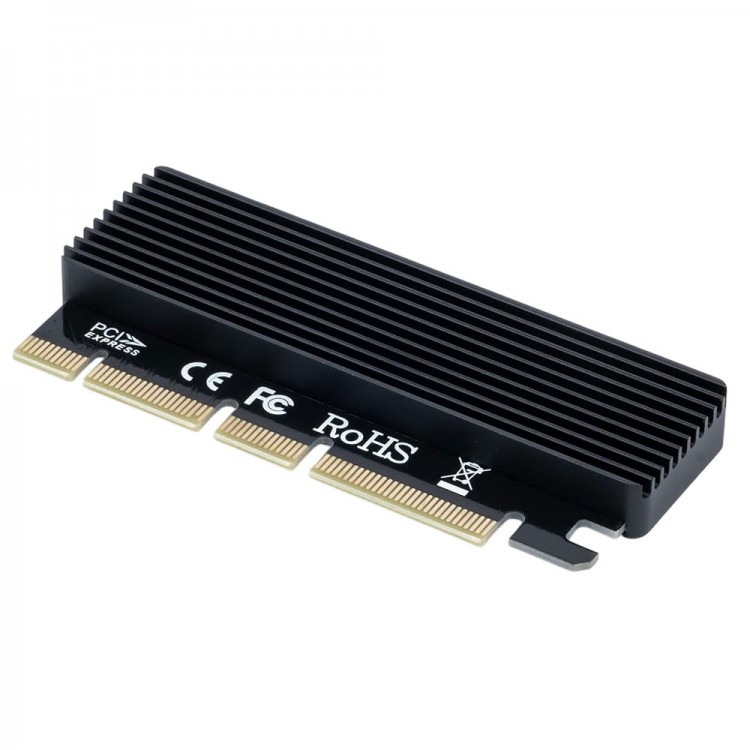 NVMe Mv2 SSD'den PCIe x16/x8/x4 alüminyum soğutucu kart PCIe M.2 NVMe çevirici