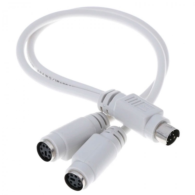 ps2 çoğaltıcı Y kablo ps2 splitter kablo mini din 6 pin splitter kablo