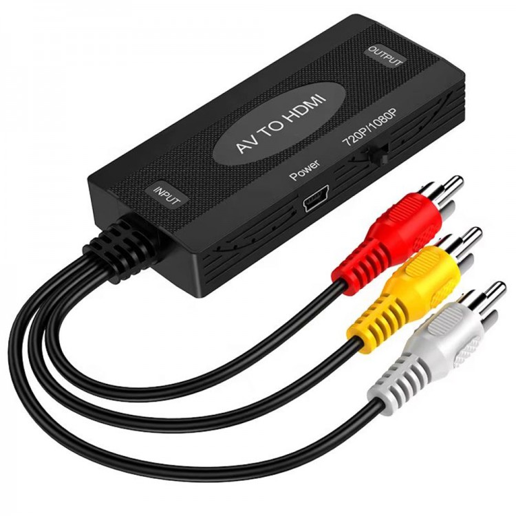 RCA'dan HDTV'ye dönüştürücü adaptörü ses Video dönüştürücü adaptör RCA'dan HDTV'ye dönüştürücü adaptörü ses Video dönüştürücü adaptör