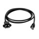 4RJ45 dişi erkek Uzatma Kablosu Cat5e/Cat6 Panel Tipi Ethernet uzatma 2m 4RJ45 dişi erkek Uzatma Kablosu Cat5e/Cat6 Panel Tipi Ethernet uzatma 2m
