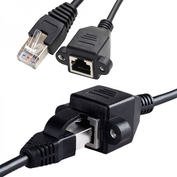 4RJ45 dişi erkek Uzatma Kablosu Cat5e/Cat6 Panel Tipi Ethernet uzatma 2m 4RJ45 dişi erkek Uzatma Kablosu Cat5e/Cat6 Panel Tipi Ethernet uzatma 2m