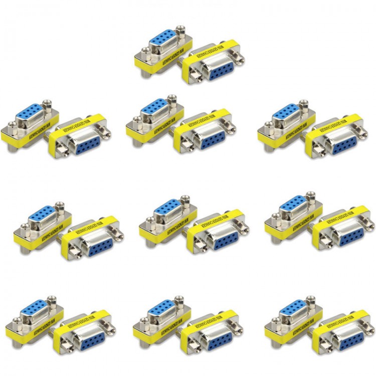 Rs232 dişi çevirici set db9 çevirici 10 set