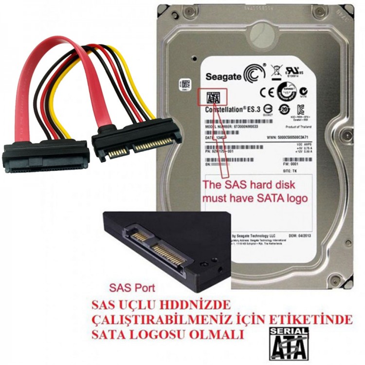 Sas sata kablo sata sas kablo 15 cm