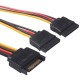 Sata power çoğaltıcı kablo 1 erkek 2 dişi sata power kablo 20 cm