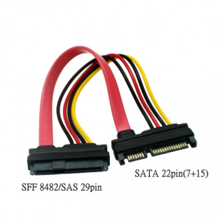 Sata sas çevirici kablo 15 cm sff-8482 29 pin sas 22 pin sata çavirici Sata sas çevirici kablo 15 cm sff-8482 29 pin sas 22 pin sata çavirici
