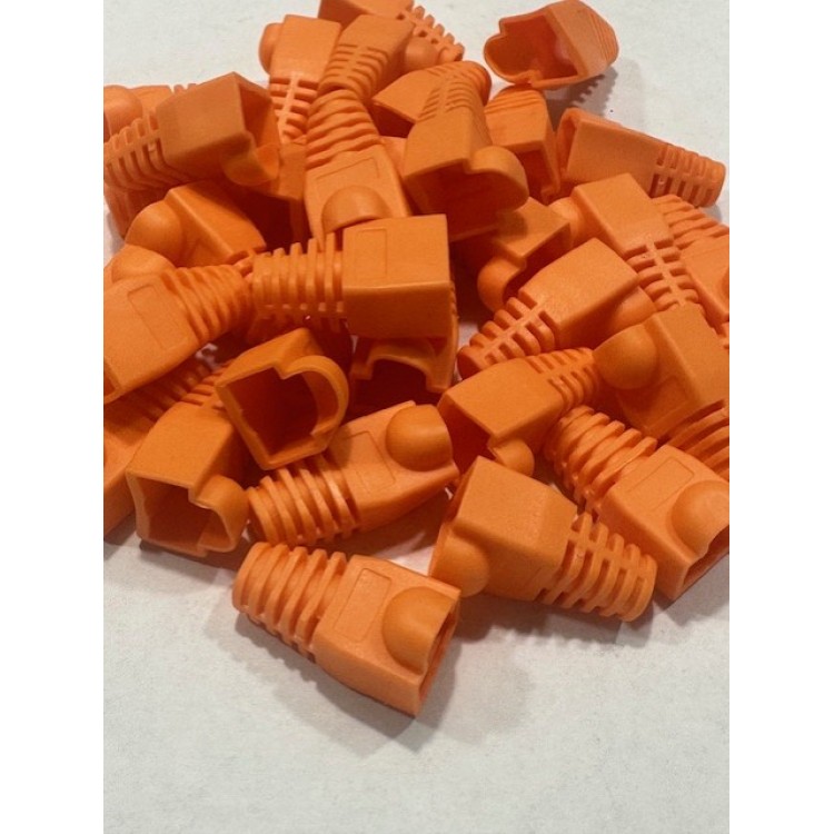 Turuncu rj45 kılıf turuncu cat6 kılıf turuncu cat5 kılıf 100 adet Turuncu rj45 kılıf turuncu cat6 kılıf turuncu cat5 kılıf 100 adet