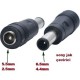 Standart uç sony uç çevirici 5.5 mm 2.1 mm 6.5 mm 4.4 mm adaptör çevirici