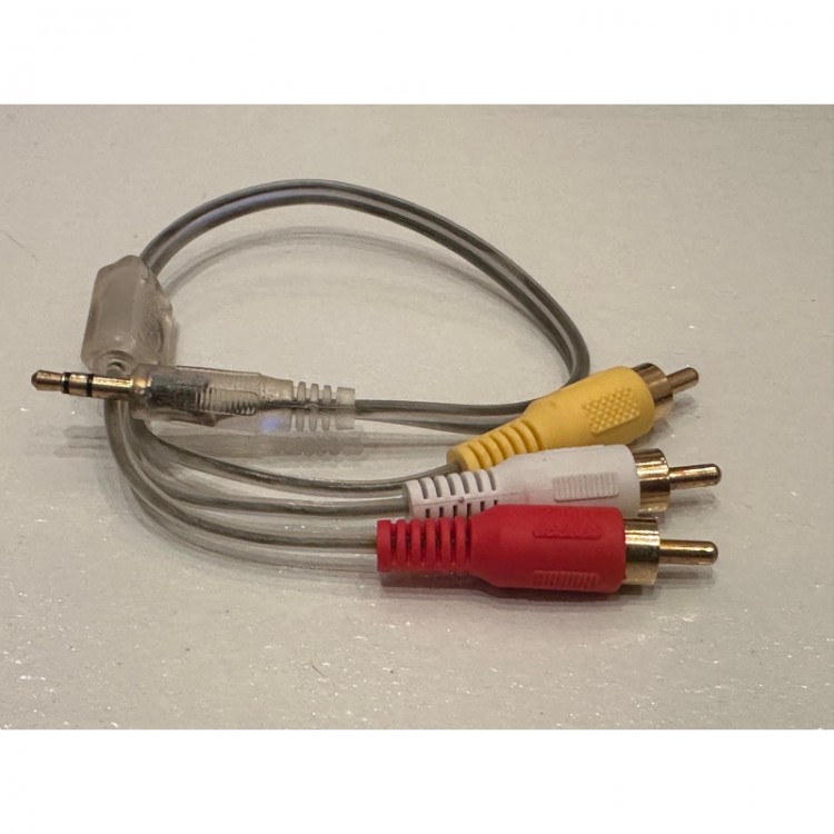 Stereo erkek 3 rca kablo 30 cm aux 3 rca kablo