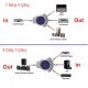 Toslink manuel anahtarlı switch in/out çift yönlü seçmeli optik switch