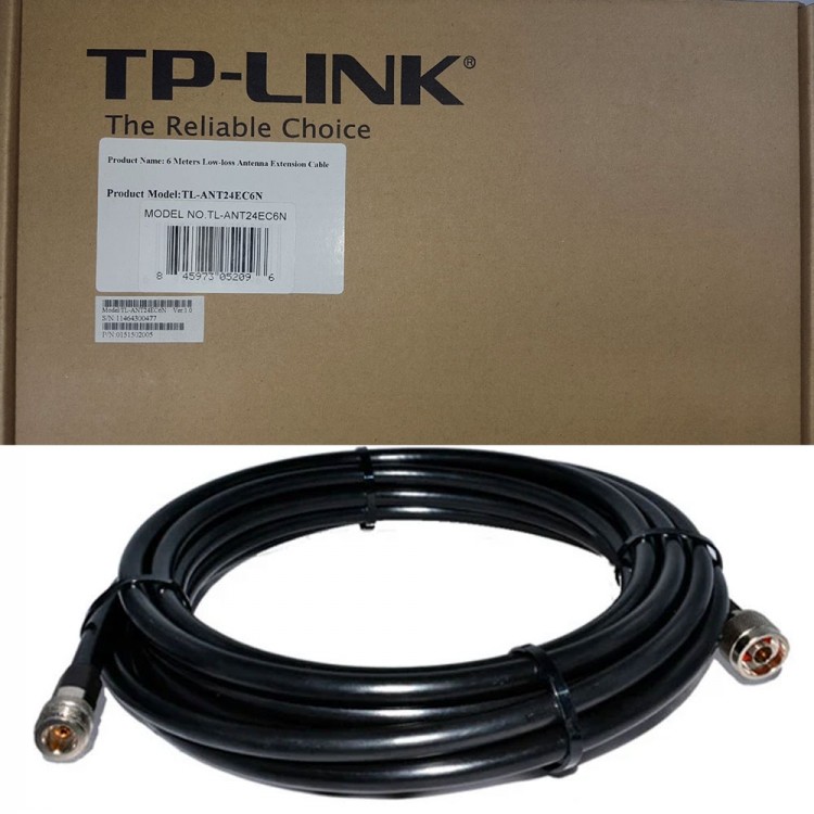 TP-Link TL-ANT24EC6N N tipi Uzatma Kablosu 2.4 ve 5 GHz 6 m TP-Link TL-ANT24EC6N N tipi Uzatma Kablosu 2.4 ve 5 GHz 6 m