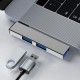 Type c 90 derece L tipi usb 3.0 hub 3 port usb çoklayıcı hub