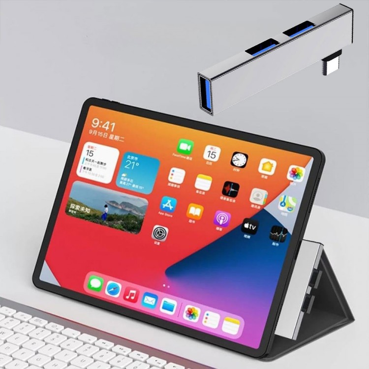 Type c 90 derece L tipi usb 3.0 hub 3 port usb çoklayıcı hub