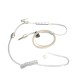 3.5mm jaklı yassı slim kablolu sipiral mono mikrofonlu koruma kulaklığı 3.5mm jaklı yassı slim kablolu sipiral mono mikrofonlu koruma kulaklığı