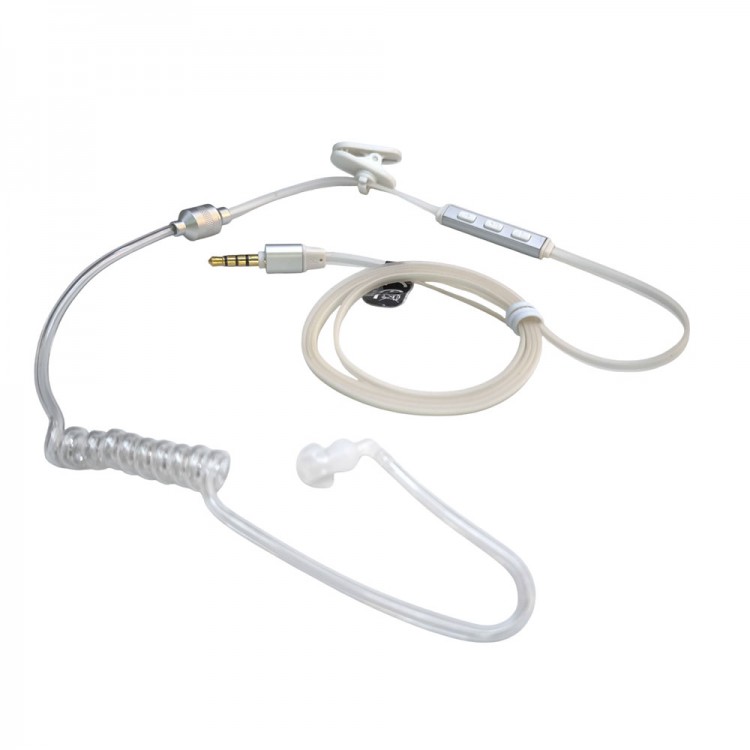 3.5mm jaklı yassı slim kablolu sipiral mono mikrofonlu koruma kulaklığı 3.5mm jaklı yassı slim kablolu sipiral mono mikrofonlu koruma kulaklığı