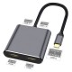 Type-C to 2x hdmı 1x usb 3.0 1x type c şarj 4 in 1 çevirici Type-C to 2x hdmı 1x usb 3.0 1x type c şarj 4 in 1 çevirici