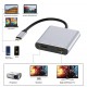 Type-C to 2x hdmı 1x usb 3.0 1x type c şarj 4 in 1 çevirici Type-C to 2x hdmı 1x usb 3.0 1x type c şarj 4 in 1 çevirici