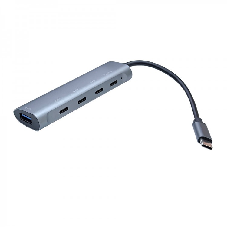 Type c usb çoklayıcı hub 3 port type c 1 port usb 3.0 1 port pd 60w şarj