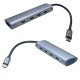Type c usb çoklayıcı hub 3 port type c 1 port usb 3.0 1 port pd 60w şarj